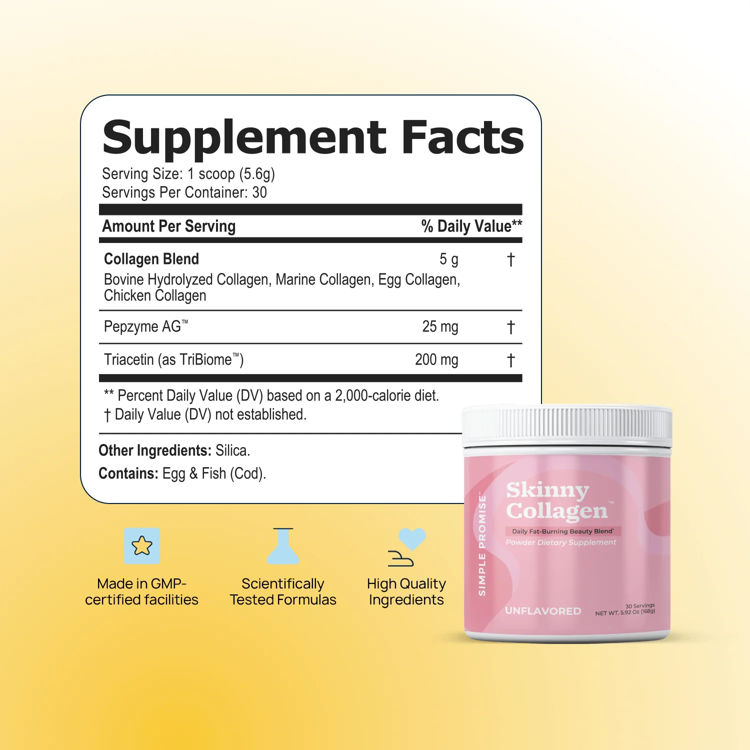 Skinny Collagen Supplement Facts