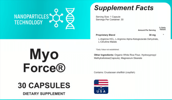 MyoForce Supplement Facts